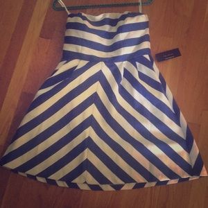 Blue and White striped dress, The Limited
